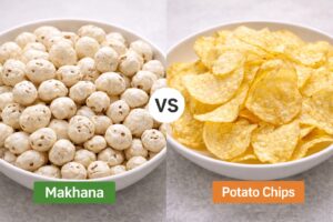 makhana vs potato chips